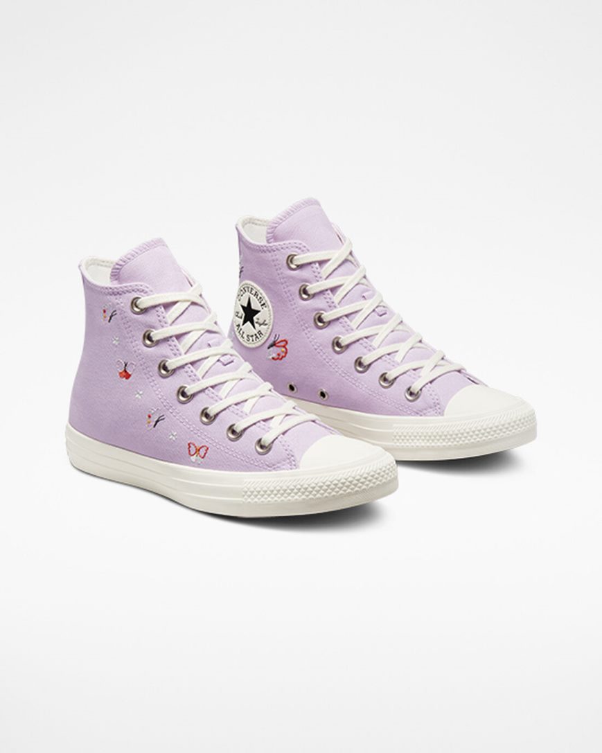 Tenisky Vysoke Converse Chuck Taylor All Star Butterfly Wings Damske Nachový Čierne | SK BZQFK5